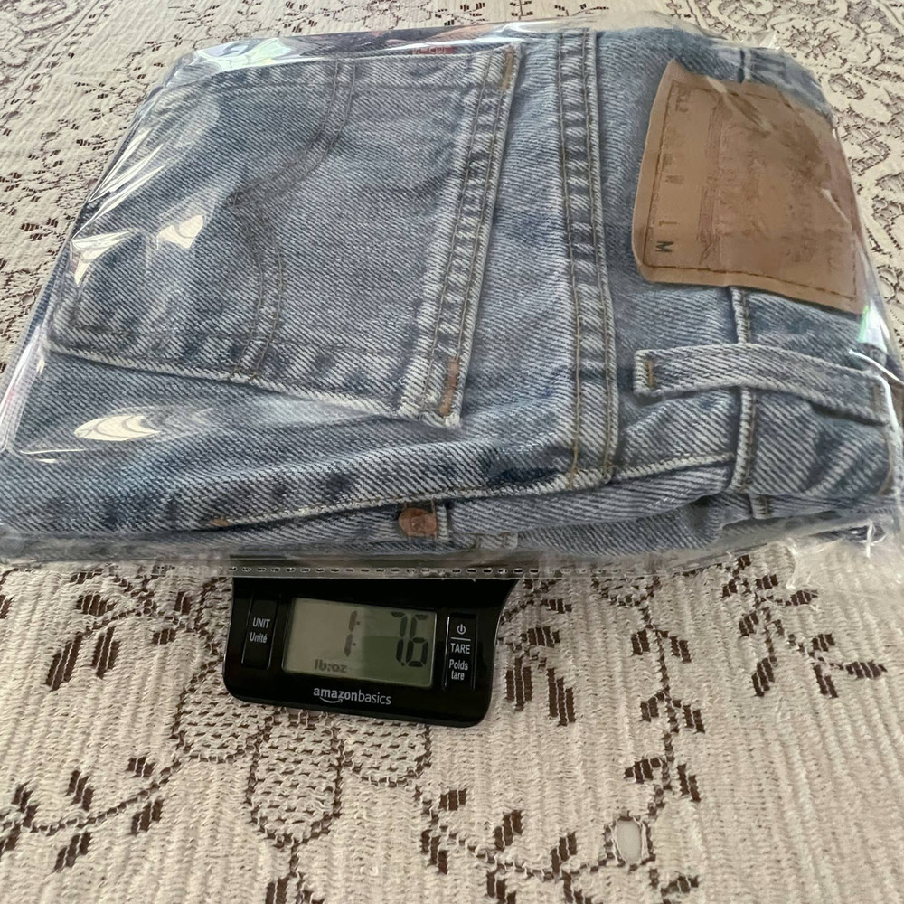 Vintage 90s Levi’s 512 Slim Fit Tapered Leg 7 MED/27" Waist Blue Jeans Denim - Picture 11 of 11